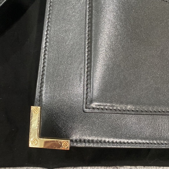 The Kooples medium black leather Emily Bag - Picture 10 of 17